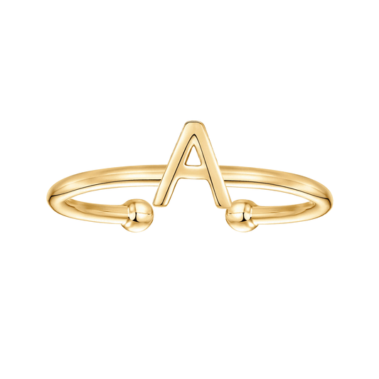 RICCARDI - BAGUE AJUSTABLE "Initial Chic" - Riccardi
